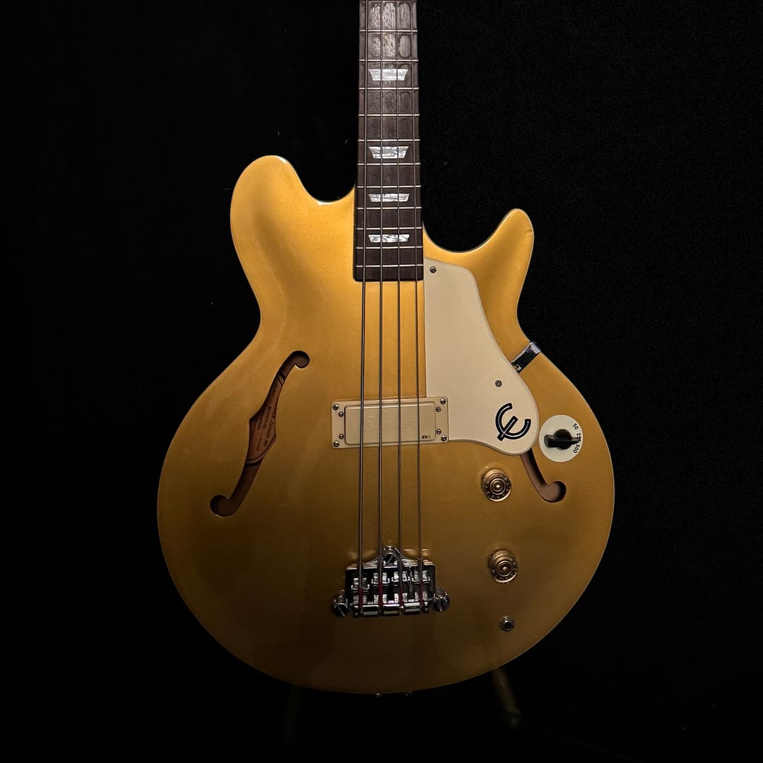 2004 Epiphone Jack Casady Signature Bass, Metallic Gold