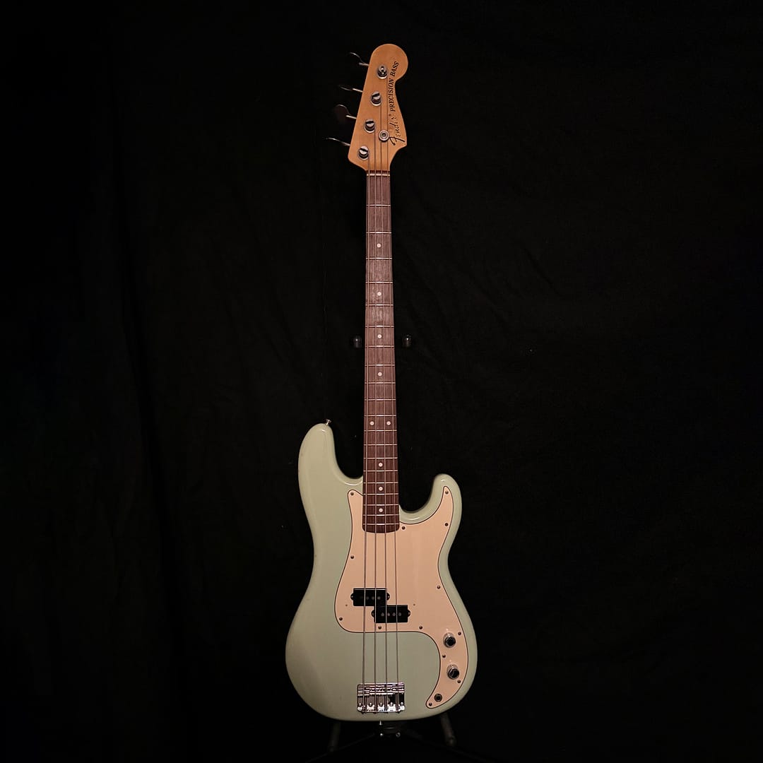 Fender Japan PB70 Precision Bass in rare Surf Green, 1970s reissue Crafted in Japan (CIJ) by Dyna Gakki