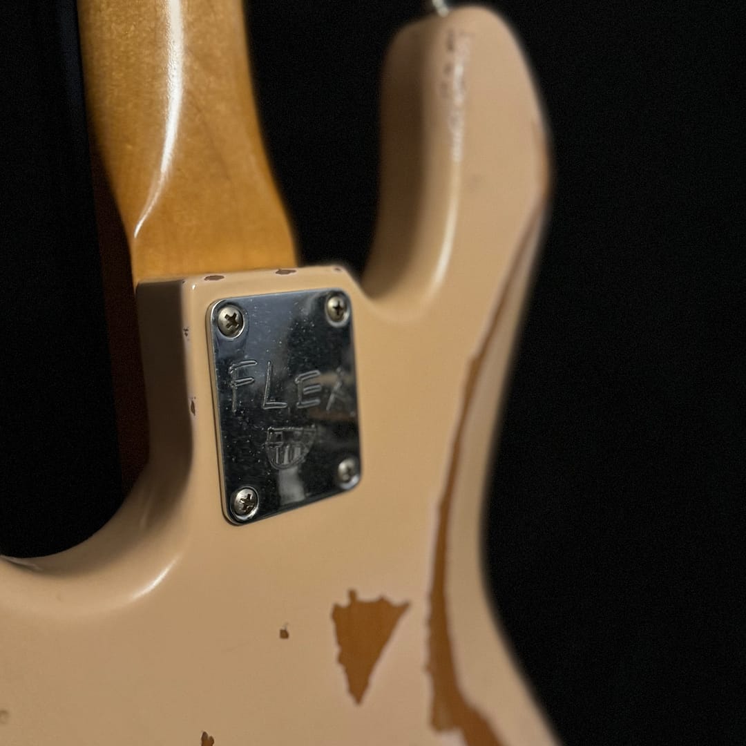 2016 Fender Flea Signature Jazz Bass Road Worn, Shell Pink