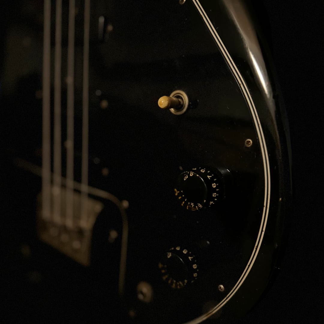 1977 Gibson G-3 Grabber bass in Ebony Black, part of the Bass Vault collection