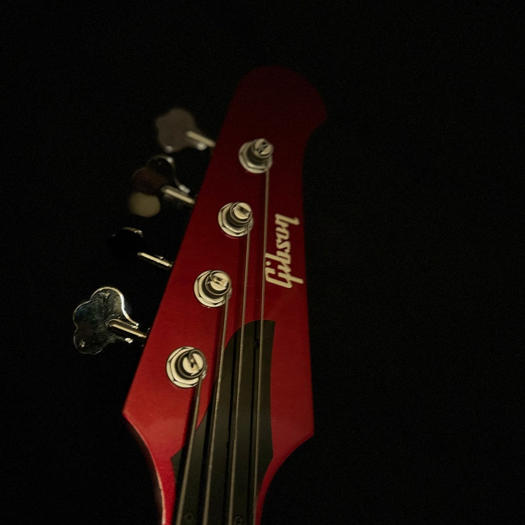 2020 Gibson Non-Reverse Thunderbird Bass in Sparkling Burgundy, part of the Bass Vault collection