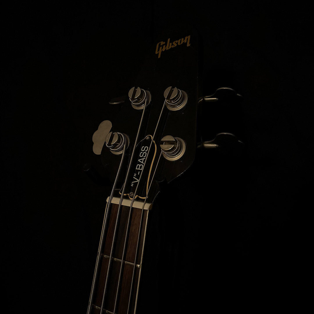 1981 Gibson Flying V Bass in a rare Silverburst, part of the Bass Vault collection