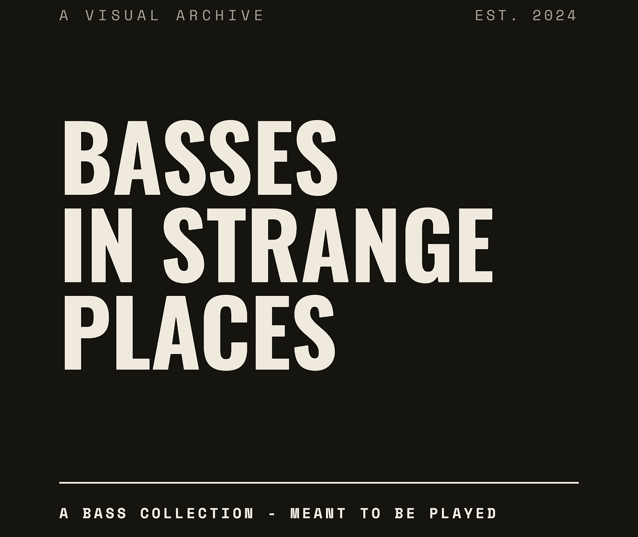 Basses in Strange Places - Footer logo
